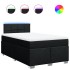 Cama box spring con colchón tela negro 120x200