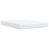 Cama box spring con colchón cuero sintético blanco