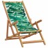 Sillas playa plegables 2 uds tela madera maciza estampado