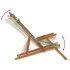 Sillas playa plegables 2 uds tela madera maciza estampado