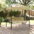 Banco columpio de jardín con toldo acero