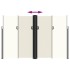 Toldo lateral retráctil crema 220x600