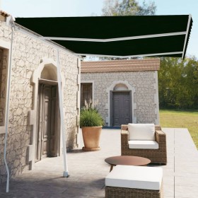 Toldo de pie manual retráctil gris antracita 350x250