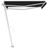 Toldo de pie manual retráctil gris antracita 350x250