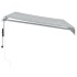 Toldo retráctil automático gris antracita y blanco 300x250