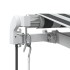 Toldo retráctil automático gris antracita y blanco 300x250
