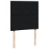 Cama box spring con colchón tela negro 80x200