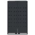 Cobertizo para 3 cubos de basura acero antracita 207x79x117