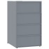 Cobertizo de 3 contenedores de basura acero gris 207x79x117