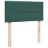 Cama box spring con colchón terciopelo verde oscuro 90x190