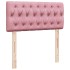 Cama box spring con colchón terciopelo rosa 80x200
