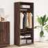 Armario madera de ingeniería color roble marrón 80x50x200