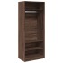 Armario madera de ingeniería color roble marrón 80x50x200