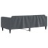 Sofá cama terciopelo gris oscuro 90x190