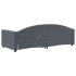 Sofá cama sin colchón terciopelo gris oscuro 90x200