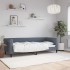 Sofá cama terciopelo gris oscuro 80x200