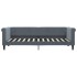 Sofá cama terciopelo gris oscuro 80x200