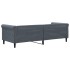 Sofá cama terciopelo gris oscuro 80x200