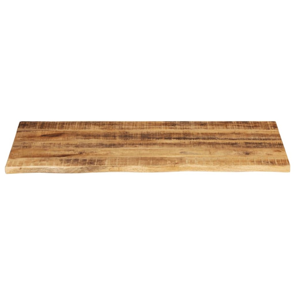 Tablero de mesa borde natural madera maciza mango 110x60x2,5