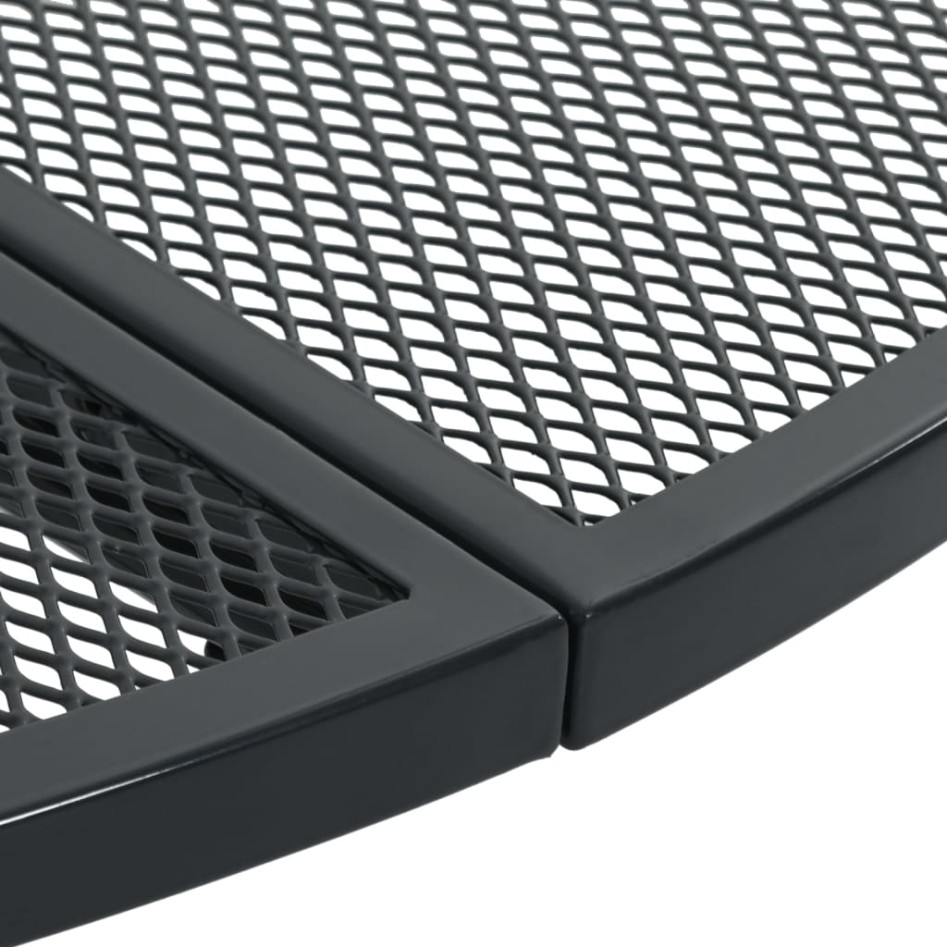 Sillas jardín apilables 7 pzas acero recubrimiento polvo