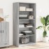 Armario de madera contrachapada gris Sonoma 100x50x200
