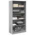 Armario de madera contrachapada gris Sonoma 100x50x200