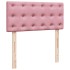 Cama box spring con colchón terciopelo rosa 90x200