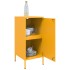 Aparadores 2 unidades acero amarillo mostaza 36x39x79
