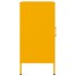 Aparadores 2 unidades acero amarillo mostaza 36x39x79