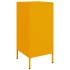 Aparadores 2 unidades acero amarillo mostaza 36x39x79