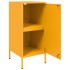 Aparadores 2 unidades acero amarillo mostaza 36x39x79