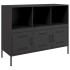 Aparador acero negro 100,5x39x79
