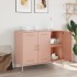 Aparador acero rosa 100,5x39x79