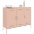 Aparador acero rosa 100,5x39x79