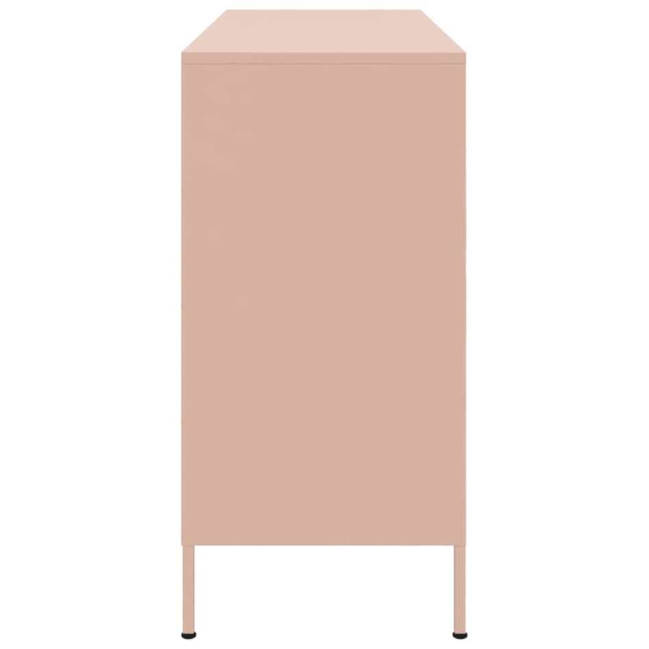 Aparador acero rosa 100,5x39x79