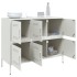 Aparador acero blanco 100,5x39x79