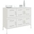 Aparador acero blanco 100,5x39x79
