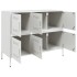 Aparador acero blanco 100,5x39x79