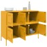 Aparador acero amarillo mostaza 100,5x39x79