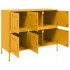 Aparador acero amarillo mostaza 100,5x39x79
