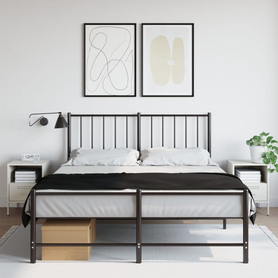 Mesitas de noche 2 unidades acero blanco 36x39x50,5