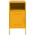 Mesitas de noche 2 unidades acero amarillo mostaza 36x39x68