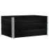 Collares de palets 3 uds madera maciza de pino negro 120x80