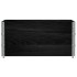 Collares de palets 3 uds madera maciza de pino negro 120x80