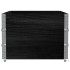 Collares de palets 3 uds madera maciza de pino negro 120x80