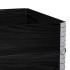 Collares de palets 3 uds madera maciza de pino negro 120x80