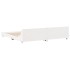 Cama sin colchón madera maciza de pino blanca 180x200