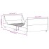 Estructura cama sin colchón madera maciza pino blanca