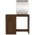Tocador con LED madera contrachapada marrón roble