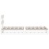 Estructura de cama sin colchón madera de pino blanca 90x200